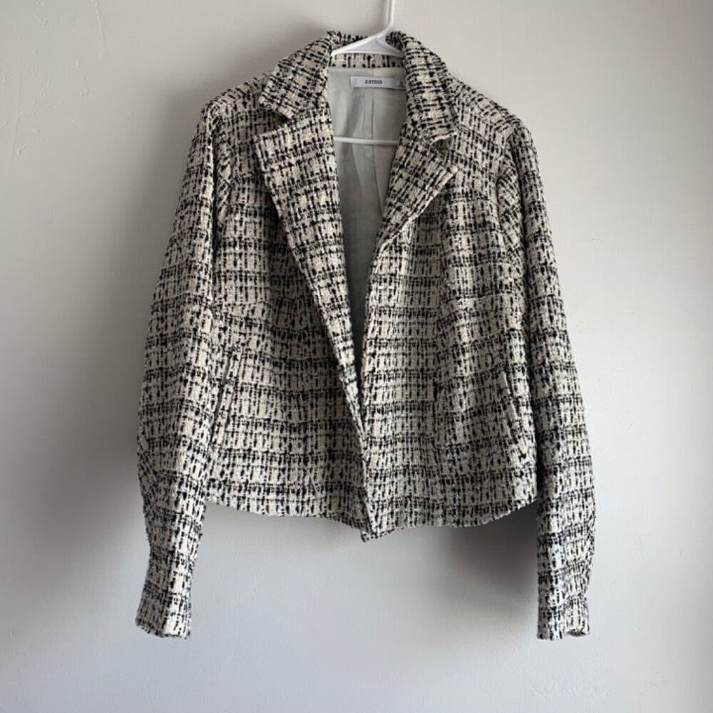 NWT JustFab Lurex Tweed Blazer Size 1X